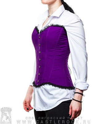 корсет фиолетовый (кружева)