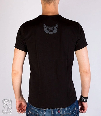 футболка череп "life never die" (светится)