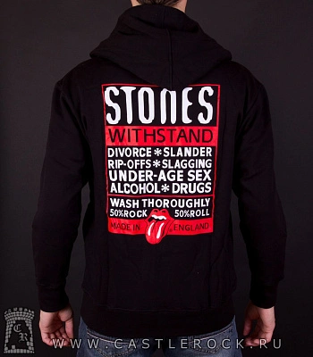 балахон на молнии rolling stones (лого)