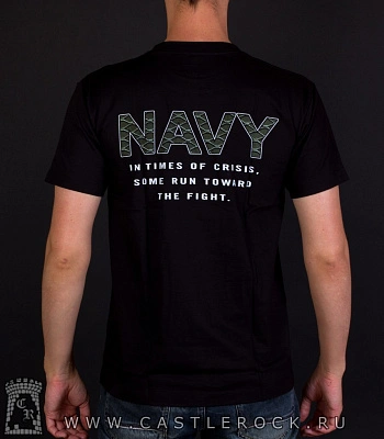 футболка army военные "navy time of crisis"