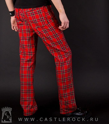брюки клетка красная (крупная)