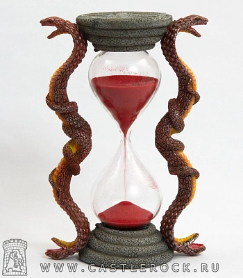 часы песочные змеи (красные)