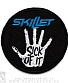нашивка skillet "sick of it" (вышивка)