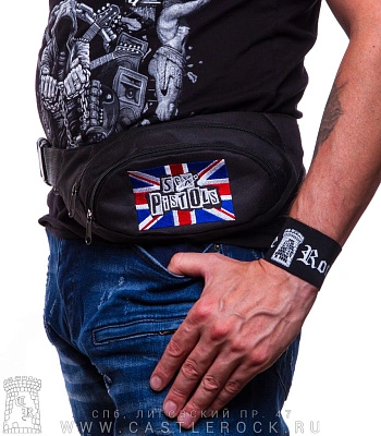 сумка на пояс с вышивкой sex pistols