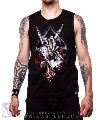 майка кисть скелета коза "game of life" (светится)