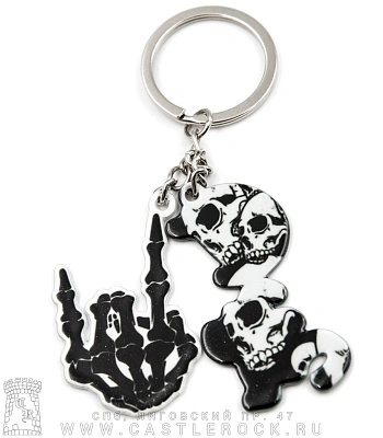 брелок металлический castle rock (коза, двойной)