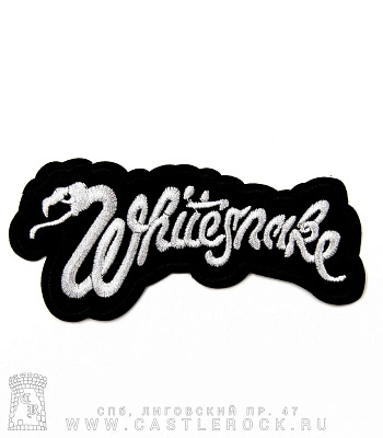 нашивка термо whitesnake (вышивка)