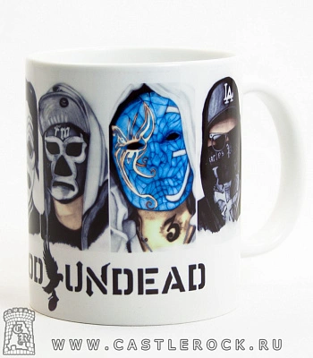 кружка hollywood undead (маски, белая)