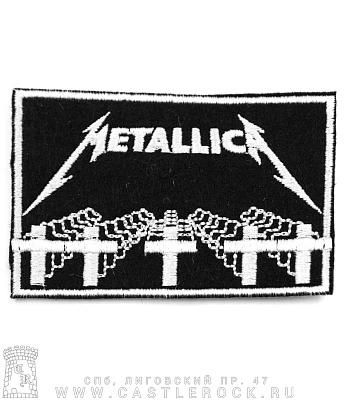 нашивка metallica "master of puppets" (вышивка)