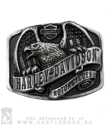 пряжка harley-davidson (орел и флаг сша)