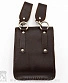 сумка на пояс череп (коричневая)