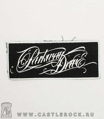 нашивка parkway drive (лого белое)
