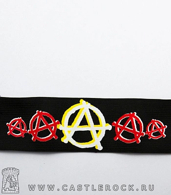 напульсник на резинке anarchy анархия (символ)