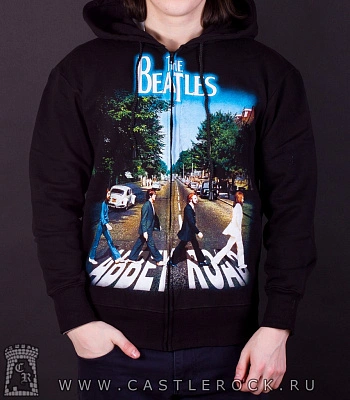 балахон на молнии beatles "abbey road"