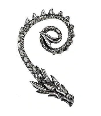 серьга кафф alchemy gothic (алхимия готик) e412 ostrogoth dragon