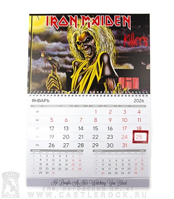 календарь настенный iron maiden "killers"