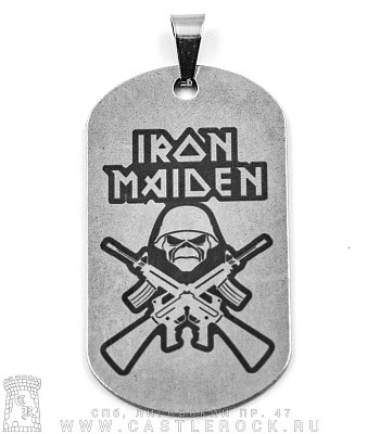 жетон с гравировкой iron maiden