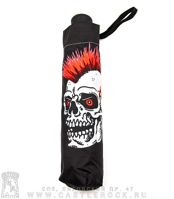 зонт anarchy анархия punks not dead (череп панка)