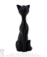 статуэтка кошка (3d печать, черная)