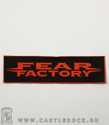 нашивка fear factory (надпись красная)