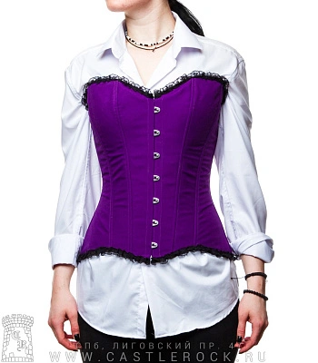 корсет фиолетовый (кружева)