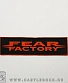 нашивка fear factory (надпись красная)