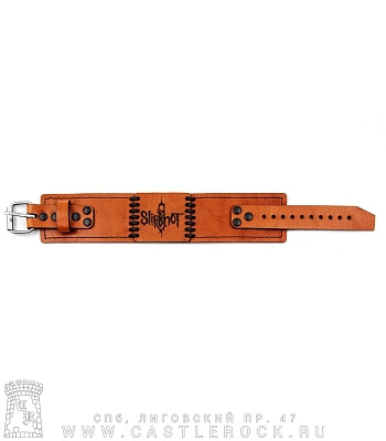 браслет кожаный с гравировкой slipknot