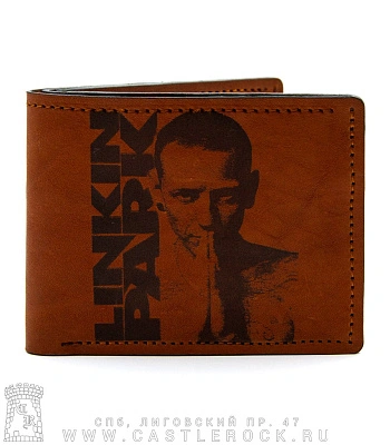 портмоне с гравировкой linkin park (ручная работа)