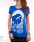 женская футболка жираф и луна "rеаch the sky" (светится)