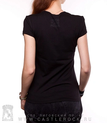 женская футболка череп в наушниках (светится)