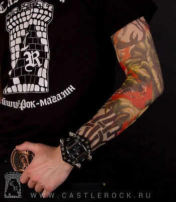 тату рукав тигр