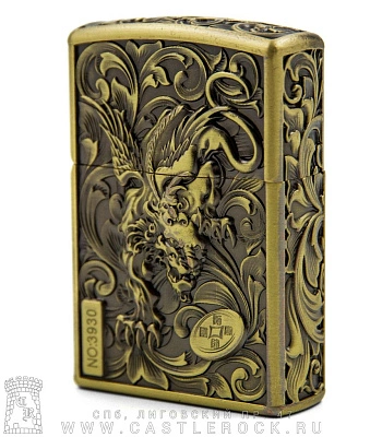 зажигалка фирменная химера (бронза)