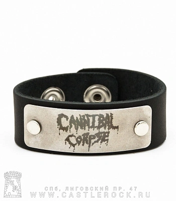 браслет кожаный cannibal corpse (широкий)