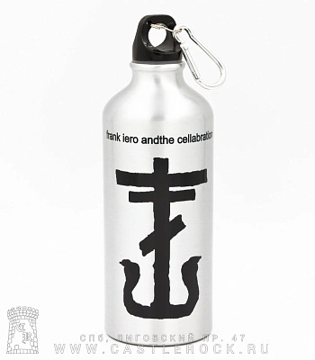 фляга с карабином frank iero andthe cellabration 600 мл (металлик)