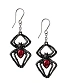 серьги alchemy gothic (алхимия готик) e428b black widow