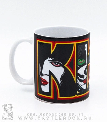 кружка kiss (группа в лого)
