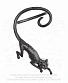 серьга кафф alchemy gothic (алхимия готик) e404 cat sith