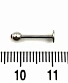 Лабрет Сталь с Шариком со Стразом (розовым) 1,2 х 10 х 3