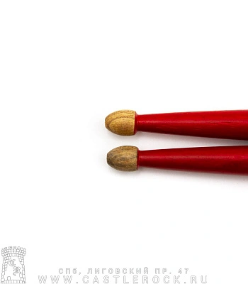 барабанные палочки hun premium qi 7a (красные) деревянные наконечники