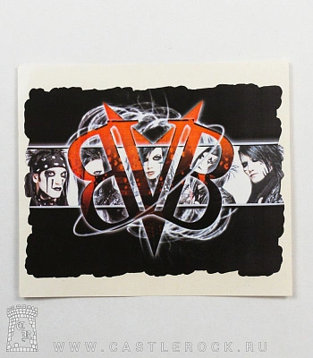 наклейка black veil brides (лого на фоне группы)