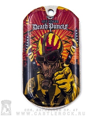 жетон цветной five finger death punch "war is the answer"