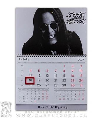 календарь настенный ozzy osbourne (ч/б)