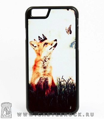 чехол для iphone лиса и бабочка