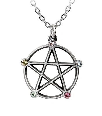 подвес alchemy gothic (алхимия готик) p786 wiccan elemental pentacle