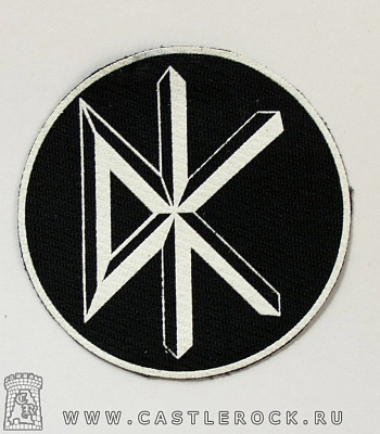 нашивка dead kennedys (лого белое)