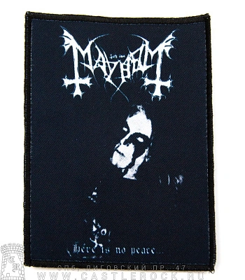 нашивка mayhem "here is no peace"