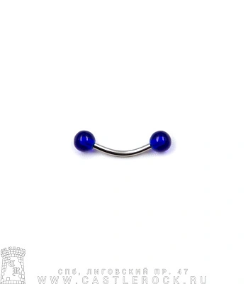 Микробанан Сталь с Акриловыми Шариками (синими) 1,2 х 10 х 4/4