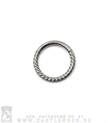 Сегментное Кольцо Кликер Сталь Ребристое 1,2 х 8