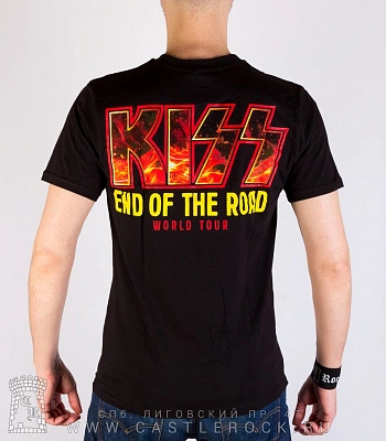 футболка kiss "end of the road. world tour"
