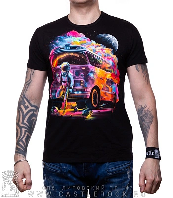 футболка космический автобус "good travel" (светится)